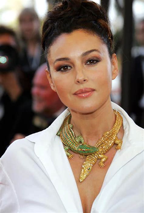 monica bellucci crocodile necklace